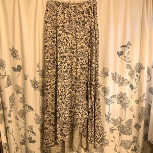 Japna Floral Faux Wrap Maxi Skirt, Medium, NWOT.